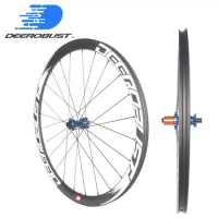SAT 1220g High End Asymmetric 700C 25mm Wide Tubeless Road Disc Cyclocross Bicycle Carbon Wheels CX Bike Wheelset 24H XDR