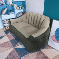 懶人沙發榻榻米【雙人位（深灰拼淺灰）】 