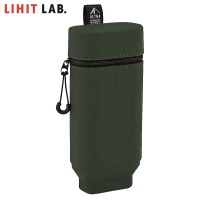 【LIHIT LAB】A-7759  ALTNA扁形伸縮筆筒-附磁鐵(橄欖綠)