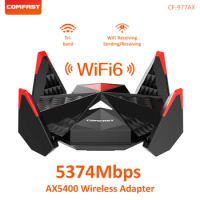 5374Mbps Gigabit WiFi Adapter AX5400 WiFi6 E-sports USB Wireless Network Card High Speed 2.4/5.8/6Ghz Wi-fi Receiver Win10/11