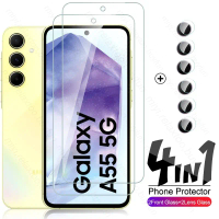 Pelindung skrin kaca terbaja 4-dalam-1, Sarung untuk SamsungA55, Samung, Samsung Galaxy A 55, A55, 5