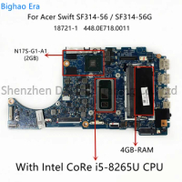 For Acer Swift SF314-56 SF314-56G Laptop Motherboard With Intel i5 i7 CPU 4GB-RAM 2GB Video Card 18721-1 448.0E718.0011 100% OK