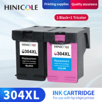 HINICOLE Replacement 304 304XL Ink Cartridge For HP Deskjet 3700 3720 3721 3723 Deskjet 2620 2620 2630 2632 All-in-on Printer