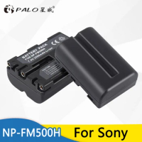 PALO 2pcs 2000mAh NP-FM500H NP FM500H Batteries for Camera for Sony A57 A58 A65 A77 A99 A550 A560 A580 Battery NP-FM500H