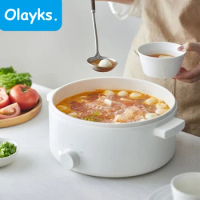 Olayks Electric Cooker 2L/3L/5L Capacity Multifunctional Electric Hot Pot Portable Home Rice Cooker Noodle Pot For Dormitory