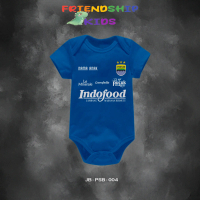 JUMPER PENDEK BAYI 0 - 12 BULAN JUMPSUIT BABY BOLA PERSIB BANDUNG 2024/2025