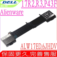 DELL 6JHDV 電池適用 戴爾外星人 Alienware 17 R2 R3 P43F P43F002 ANW17 AW17R3-4738 ALW17ED-1728 ALW17ER 5046J