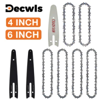 12-Pack 4/6" Chains,Home 4/6" Mini Chainsaw Accessories (Guide/Chain) Replacement Chains For Cordless Pruning Saws,Cutting Tools