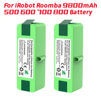 9800mAh Life Lithium-Ionen Batterie Kompatibel mit iRobot Roomba 500 600 700 800 Serie 880 770 650 655 870 760 780 790