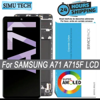 AMOLED LCD touch screen for Samsung Galaxy A71, digitizer sensor, glass assembly, A715, a715f, a715fd