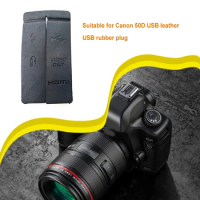 USB Cover Cap Leather HDMI-compatible VIDEO OUT Rubbers Micro Anti-Dust Digital Camera Replacement for Canon 50D