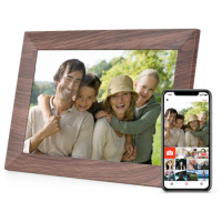 10.1-Inch WiFi Digital Photo Frame IPS Touch Screen 16GB Storage Share Photo via APP with Backside Stand for Friends Family Gift