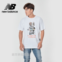 【New Balance】藝術家短袖上衣_男性_白色_AMT11522WT