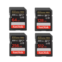 SanDisk Ultra/Extreme/Extreme PRO SD Card 32GB SDHC 64GB 128GB 256GB SDXC UHS-I Class 10 U3 Flash Memory Card For Digital Camera