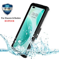 IP68 Waterproof Case For Xiaomi mi 14 Ultra mi13 Note 12 13 Redmi note 13 12 Pro Mi POCO F5 Pro Full Protection Shockproof Cover