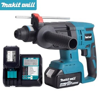 Brushless Cordless Rotary Hammer Drill Multifunction Rechargeable Electric Hammer Impact Drill for Makita 18V Battery