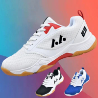 2024 LEFUS Big Size 46 Mesh Breathable Badminton Boots Anti Slip Size 11 Indoor Court Shoes Badminton Tennis Training Shoes