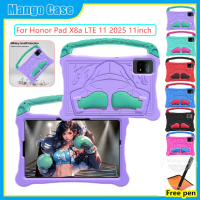 เคสเข้ากันได้กับ Honor Pad X8a LTE 11 นิ้ว 2025 และ 2024 X8A, วัสดุโฟม EVA ปลอดภัยสำหรับเด็ก, ขาตั้ง
