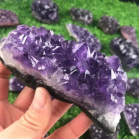 30-150g Uruguay amethyst cluster cave pieces of original stone mineral specimens placed
