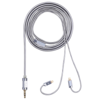 SILVER-plated OFC HEADPHONE UPGRADE CABLE HIFI HEADPHONE CABLE 2.5MM 3.5MM 4.4MM BALANCE HEADPHONE CABLE