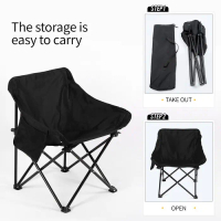 Kursi Lipat Outdoor Mancing Camping Foldable Chair With Pocket 59 X 45 Termurah