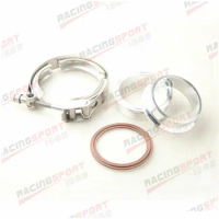 1.5" Aluminum Flange Turbo Exhaust Downpipe &amp; SS V-Band Quick Release Clamp