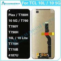 For TCL 10L 10Lite T770 T770H T770B PLEX T780H 10 5G T790 T790Y T790H LCD Display Touch Screen Digitizer Department Assembly
