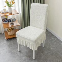 2024 Popular Home Chair Cover Integrated Backrest Dining Chair Cover Universal Chair Cover Dining Table Chair Cover