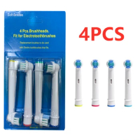 4pcs for Oral B Toothbrush Heads Sensitive Clean SB-17A Fit Advance Power/Pro Health/Triumph/3D Excel/Vitality Precision Clean