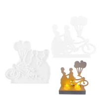 Couple Candle Stand Mold DIY Art Craft Epoxy Resin Casting Silicone Mold For Table Centerpiece Romantic Table Centerpiece Epoxy