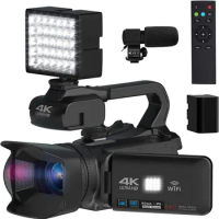 YouTube Camcorder 4K Ultra HD camera 64MP Streaming Camera 4.0"Touch Screen Digital Video Camera