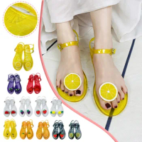 Women Shoes Manufacturer Transparent Jelly Shoes Women Flat Slippers Women's Sandals Size 10 Closed Toe Sandals for Women Dressy
