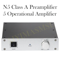 AIYIMA SMSL N5 HIFI Preamplifier 5 Op Amp Class A Preamplifier ALPS Potentiometer All aluminum chassis Classic Preamp Amplifier