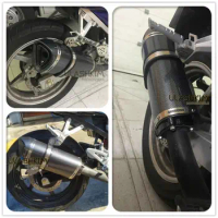 Motorcycle Full Exhaust Escape System Modifed Middle Link Pipe Slip On For Hyosung 125 GT GTR 250 Comet