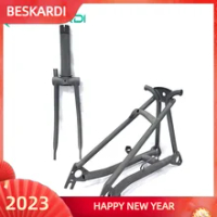 Titanium Fork Triangle for Brompton Bicycle CHPT3 Superlight Folding Bike Gr9 Frame Ti Parts Accessories Lacquer/Black Edition