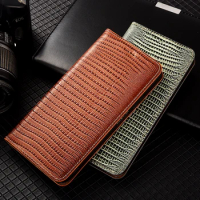 Vintage Lizard Pattern Leather Cover For Sony Xperia 1 5 10 VI V IV II III Lite Magnetic Flip Wallet Phone Case