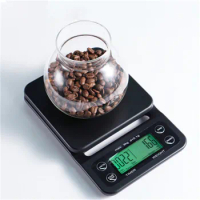 5KG/0.1g Drip Coffee Scale With Timer Portable Electronic Digital Kitchen Scale High Precision LCD Electronic Scales