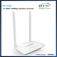 ergeou21 THIẾT BỊ PHÁT SÓNG WIFI 2 ANTEN PIXLINK LV-WR07 TỐC ĐỘ N300Mbps