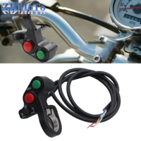 Motorcycle Switch Handlebar Switch Electric Bike Scooter Horn Turn Signals On/Off Button Light Switch Motorcycle Accessories