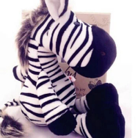 plush zebra toy lovely cartoon jungle zebra doll soft cute zebra doll gift about 35cm 0490