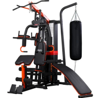 commercial 4 station multi machine sport training cabel machine smart home gym mirror gym equipment leg press home gym