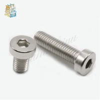 (10 pc/lot) M5,M6,M8,M10,M12 *L6-50mm sus304 stainless steel hex socket thin head cap model auto diy screw,DIN7984