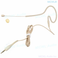 Skin color Single ear Headset Microphone Standard 3.5mm Jack Stereo for Computer Camera PC Wireless microfone MiCWL SE02
