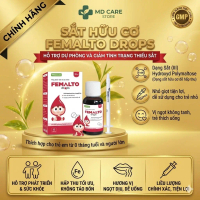 Sắt hữu cơ dạng nhỏ giọt cho bé Femalto Drops Novocare - Hỗ trợ bổ sung sắt và dự phòng tình trạng t