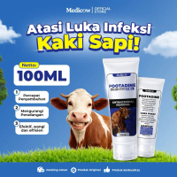 Footadine Gel Obat Luka Kaki Sapi PMK Ampuh | Obat Infeksi Kuku Sapi Bengkak Bernanah | Ternak 100ml