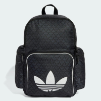 【adidas 愛迪達】後背包 運動包 書包 旅行包 大容量 三葉草 MONOGRAM  BP 黑 JD5364