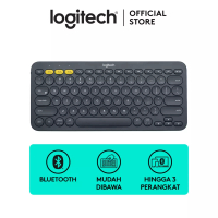 Logitech Logitech K380 Keyboard Wireless Bluetooth Multi-Device untuk Windows, Mac, Chrome OS, Android, iOS - Graphite