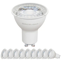 Pack of 6，PAR16 LED Reflector light bulb Lamp with GU10 Base,5W,4000K(35° Beam Angle/200-240Vac/Spotlight/Focus Downlight)
