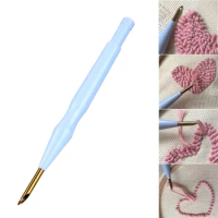 Adjustable Punch Needle Stitching Kit Rug Yarn Needle Embroidery Pen Felting Threader Needles E2S