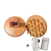 黃銅經絡刷經絡疏通按摩刷揉肚子腹部手腿背部刮痧頭部經絡梳